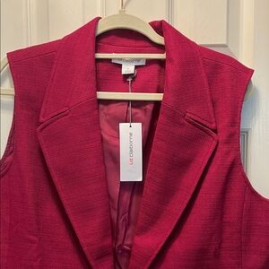 Liz Claiborne Women's Vibrant Red Vest